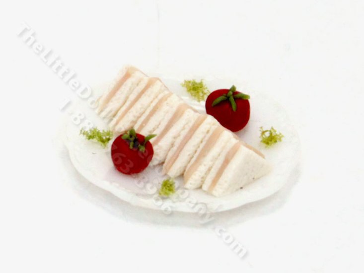 (image for) Half Scale Miniature Sandwich Plate by Charlotte Willmott