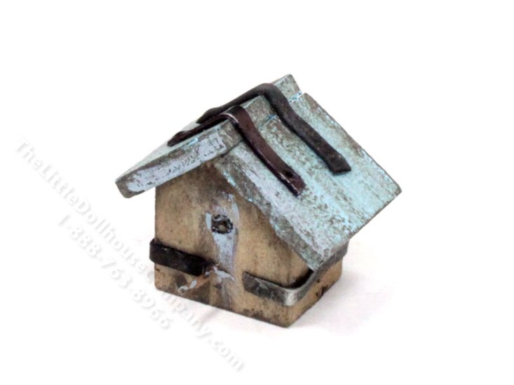 (image for) Miniature Rustic Birdhouse by Kimsminis for Dollhouses