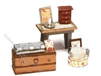 (image for) 1:48 Scale Candle, Table, Trunk & Accessories Kit