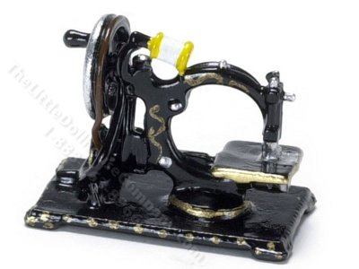 (image for) Miniature Old Fashioned Sewing Machine for Dollhouses