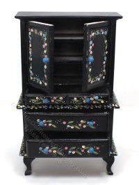 (image for) Black Floral Hutch