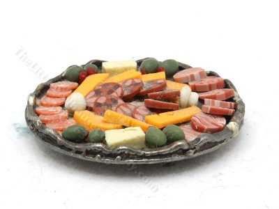(image for) Miniature Silver Charcuterie Tray by Sylvia Clarke