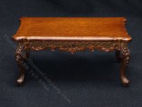 (image for) Miniature Walnut Coffee Table for Dollhouses