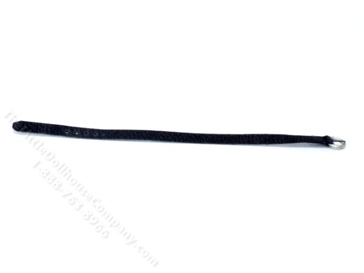 (image for) Miniature Black Leather Belt for Dollhouses