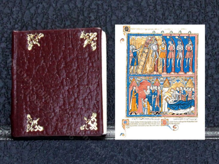 (image for) Miniature Book: 'Illustrated Bible' circa 1240
