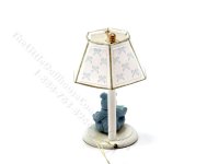 (image for) Miniature 12v Children's Table Lamp for Dollhouses - Blue Bear