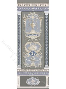 Miniature Wall Panel Wallpaper for Dollhouses (image for) Miniature Wall Panel Wallpaper for Dollhouses