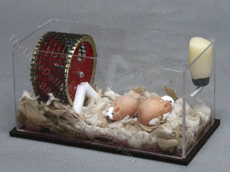 (image for) Miniature Hamsters in Habitat by Alice Zinn for Dollhouses