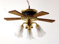 (image for) Miniature 12V Ceiling Light and Fan for Dollhouses