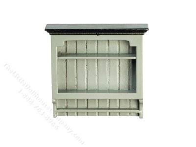 (image for) Miniature Grey/Black Kitchen Shelf For Dollhouses