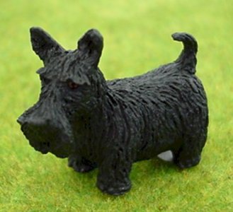 (image for) Dollhouse Scale Model Scottie Terrier