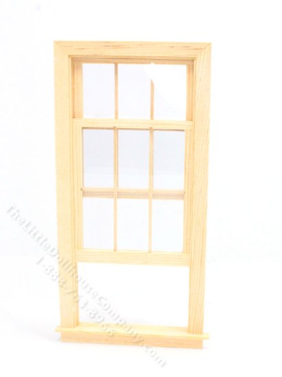 (image for) Miniature 6-Over-6 Working Window For Dollhouses