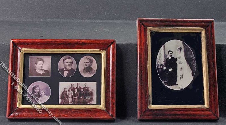 (image for) Miniature Picture Frame with Photo(s) for Dollhouses (1/pk)