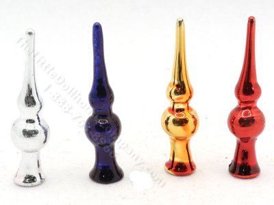(image for) Miniature Glass Christmas Tree Topper