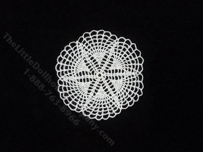 (image for) Miniature Handmade Lace Flower Shaped Doily for Dollhouses