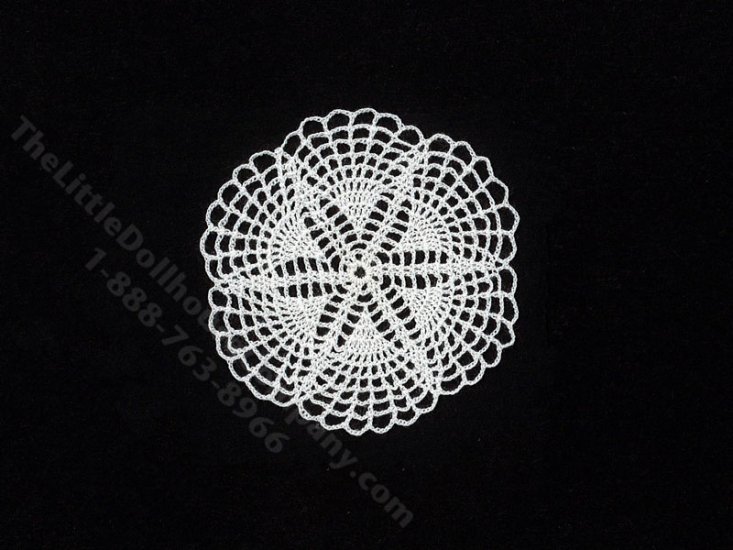 (image for) Miniature Handmade Lace Flower Shaped Doily for Dollhouses