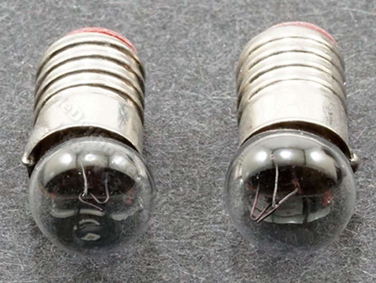 (image for) Dollhouse Scale Model 12V Round Base Bulb, 4/pk