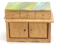 (image for) Miniature Oak Island with Gradient Countertop
