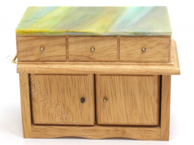(image for) Miniature Oak Island with Gradient Countertop