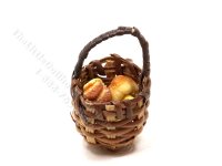 (image for) Miniature Basket of Bread for Dollhouses