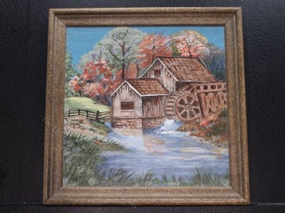 (image for) Miniature Painting of a Water Mill