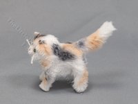 (image for) Miniature Long Haired Cat by Marie W. Evans - Calico