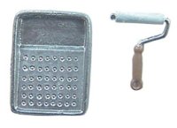 (image for) Dollhouse Scale Model Paint Roller and Pan