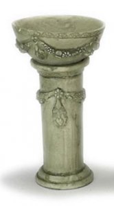 (image for) Miniature Victorian Bird Bath for Dollhouses