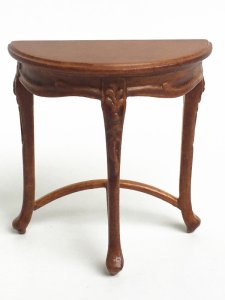 (image for) Miniature Art Nouveau Side Table in Walnut for Dollhouses