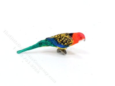 (image for) Miniature Eastern Rosella Parrot for Dollhouses