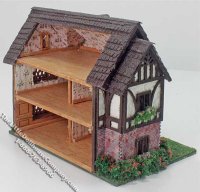 (image for) Assembled 1:144 Scale Tudor Dollhouse
