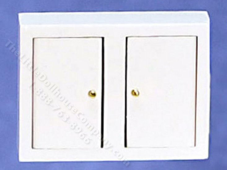 (image for) Miniature White Kitchen Cabinet Dollhouse