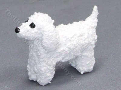 (image for) Miniature Snow Dog for Dollhouses by Alice Zinn