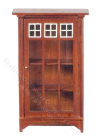 (image for) Miniature Mission Bookcase for Dollhouses