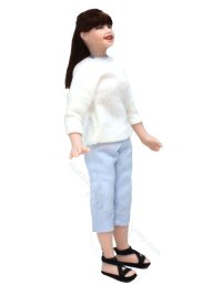 (image for) Miniature Porcelain Laura Doll by Cindy's Dolls