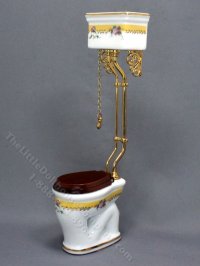 (image for) Miniature French Rose Bathroom Set for Dollhouses