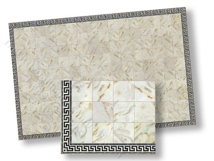 (image for) Dollhouse 1/2 Scale Model Faux Marble Tile