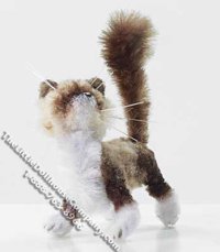 (image for) Miniature Standing Tawny and White Cat by Sue Wilkes