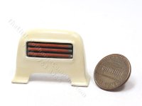 (image for) Miniature Electric Fire/Heater c.1936 for Dollhouses - Off White