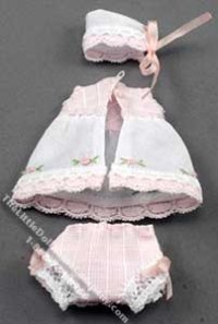(image for) Pink Dress, Bloomers, and Bonnet
