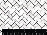 (image for) Miniature Large Herringbone Marble Flooring for Dollhouses