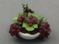 (image for) Dollhouse Scale Model Bowl with Grapes