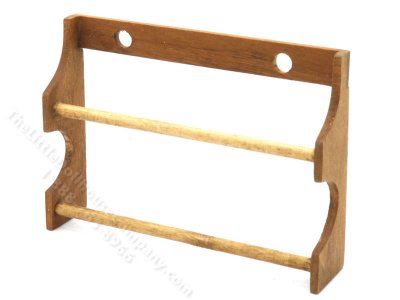 (image for) Miniature Walnut Towel Rack