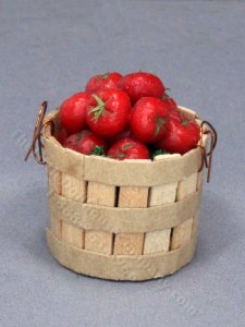 (image for) Miniature Bucket of Tomatoes for Dollhouses