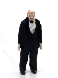 (image for) Victorian Mustached Father in Tux Doll