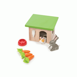 (image for) Dollhouse Scale Bunny and Guinea Set