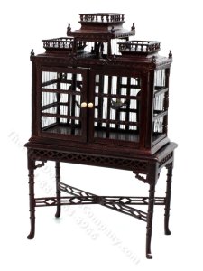 (image for) Miniature Victorian Very Ornate Birdcage for Dollhouses
