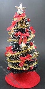 (image for) Miniature Christmas Tree with Trimming and Bells