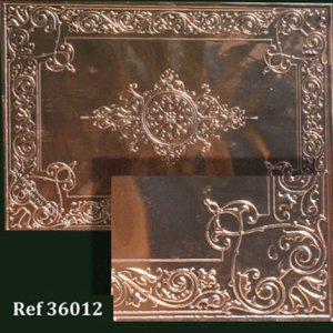 (image for) Dollhouse Scale Model Ceiling In Real Copper