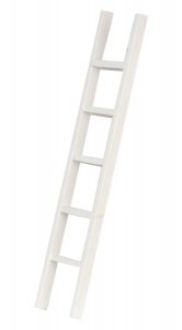 (image for) Dollhouse Scale Model White 6" Straight Ladder